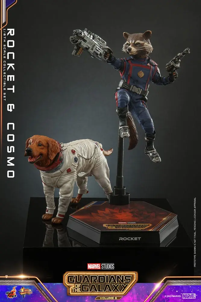 Guardians of the Galaxy Vol. 3 Movie Masterpiece Akční Figurky 1/6 Rocket & Cosmo 16 cm fotografii produktu