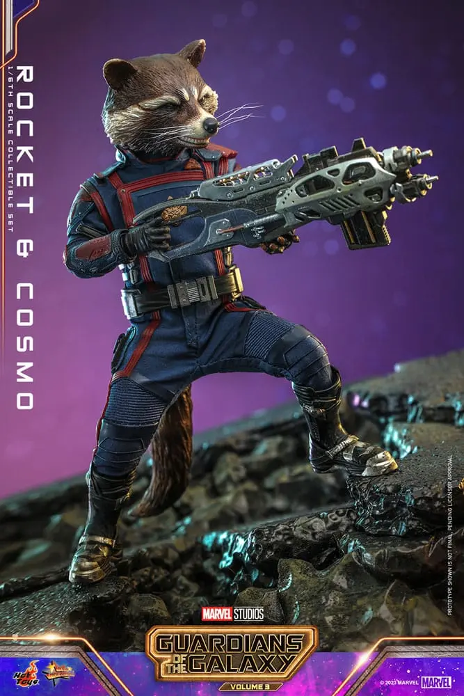 Guardians of the Galaxy Vol. 3 Movie Masterpiece Akční Figurky 1/6 Rocket & Cosmo 16 cm fotografii produktu