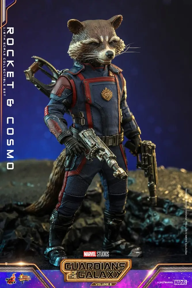 Guardians of the Galaxy Vol. 3 Movie Masterpiece Akční Figurky 1/6 Rocket & Cosmo 16 cm fotografii produktu