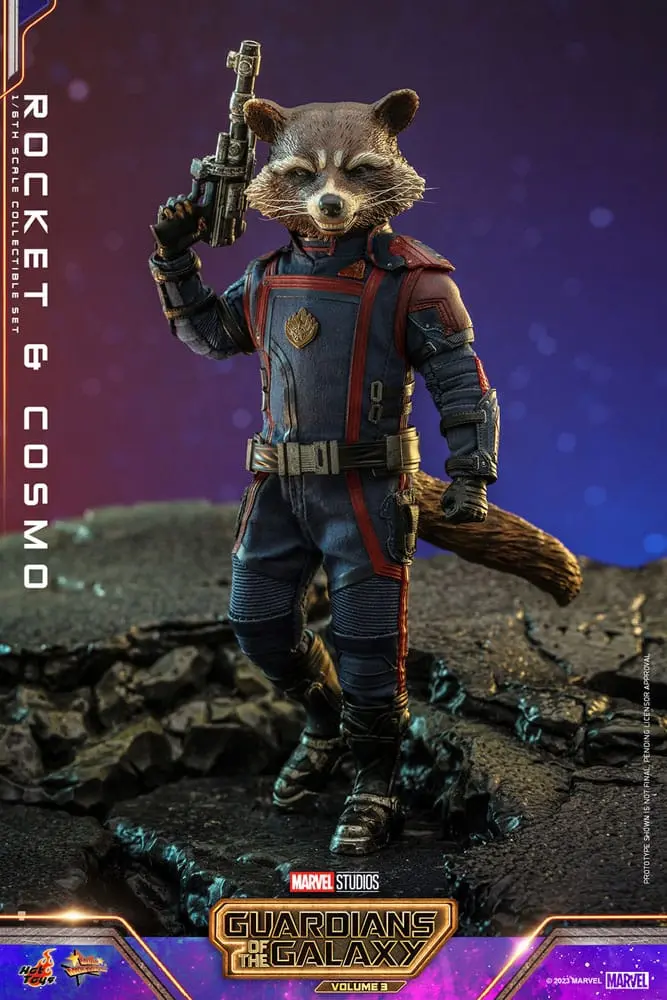 Guardians of the Galaxy Vol. 3 Movie Masterpiece Akční Figurky 1/6 Rocket & Cosmo 16 cm fotografii produktu