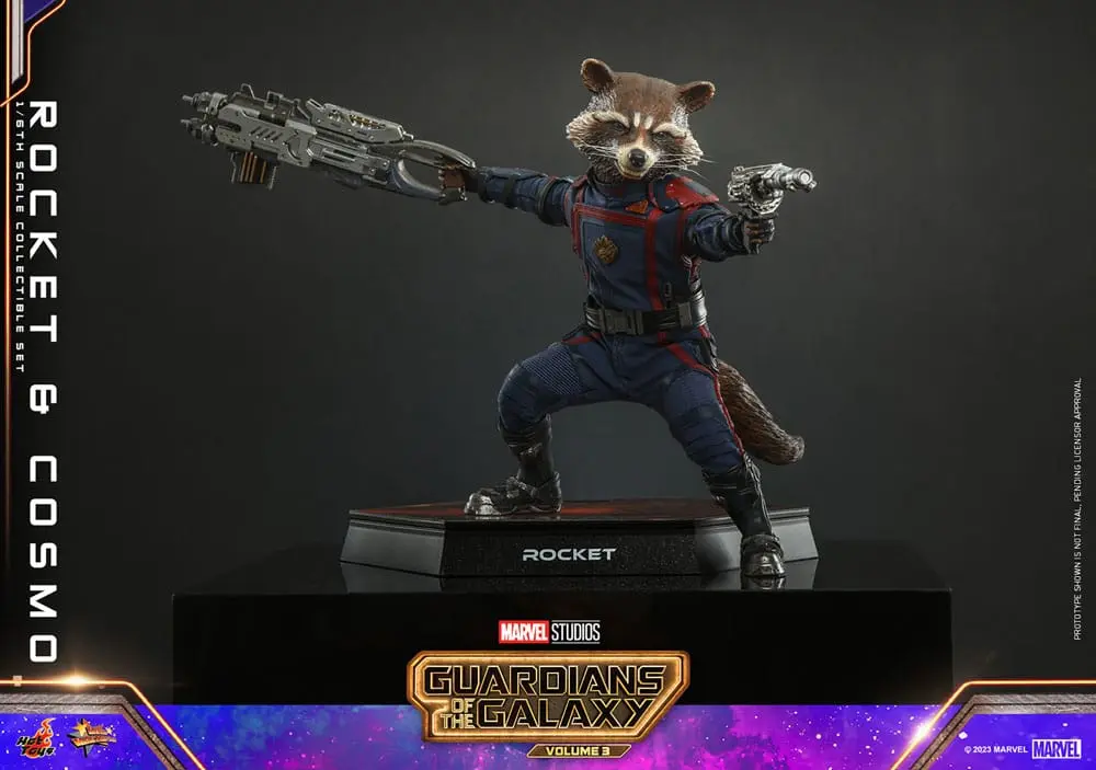 Guardians of the Galaxy Vol. 3 Movie Masterpiece Akční Figurky 1/6 Rocket & Cosmo 16 cm fotografii produktu