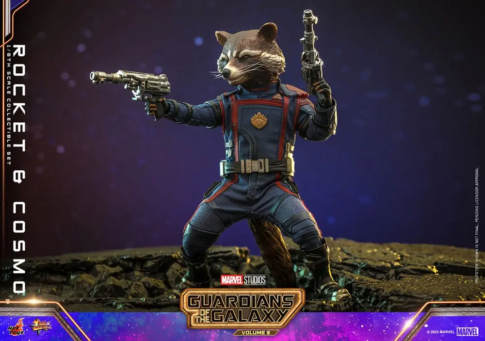 Guardians of the Galaxy Vol. 3 Movie Masterpiece Akční Figurky 1/6 Rocket & Cosmo 16 cm fotografii produktu