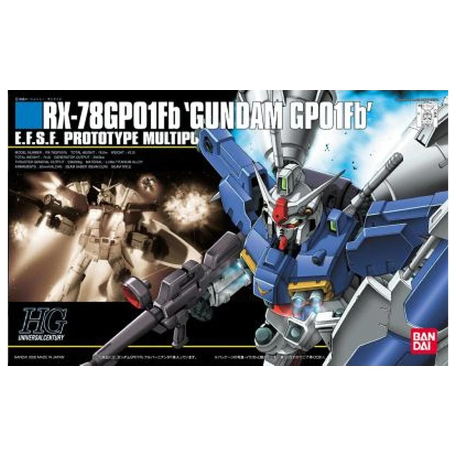 Gundam 0083 Stardust Memory RX-78GP01-Fb Gundam Full Vernian Zephyranthes Mobile Suit Model Kit HG 1/144 fotografii produktu