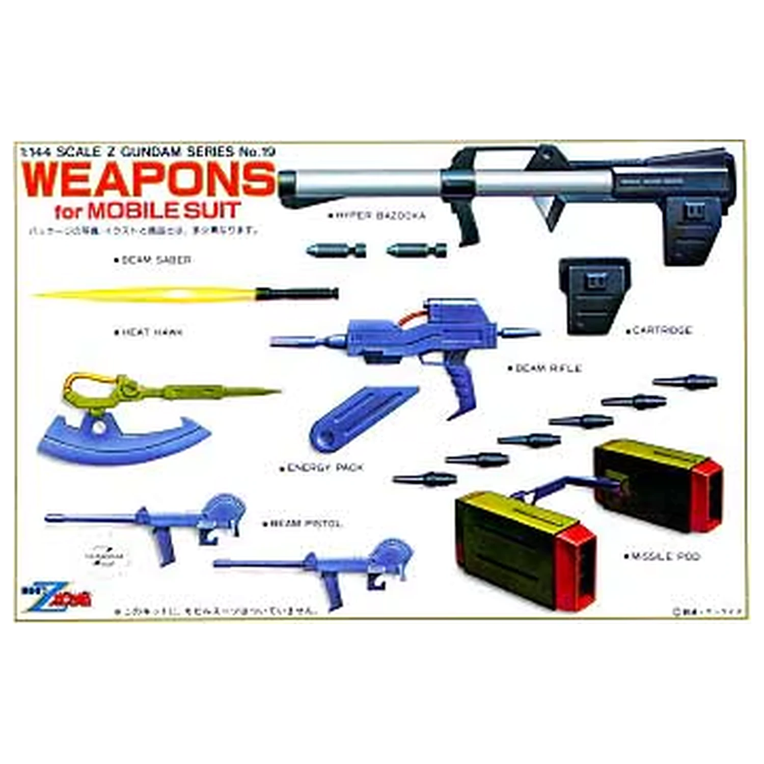 Gundam 1/144 Buki Set Plastikový model Kit fotografii produktu