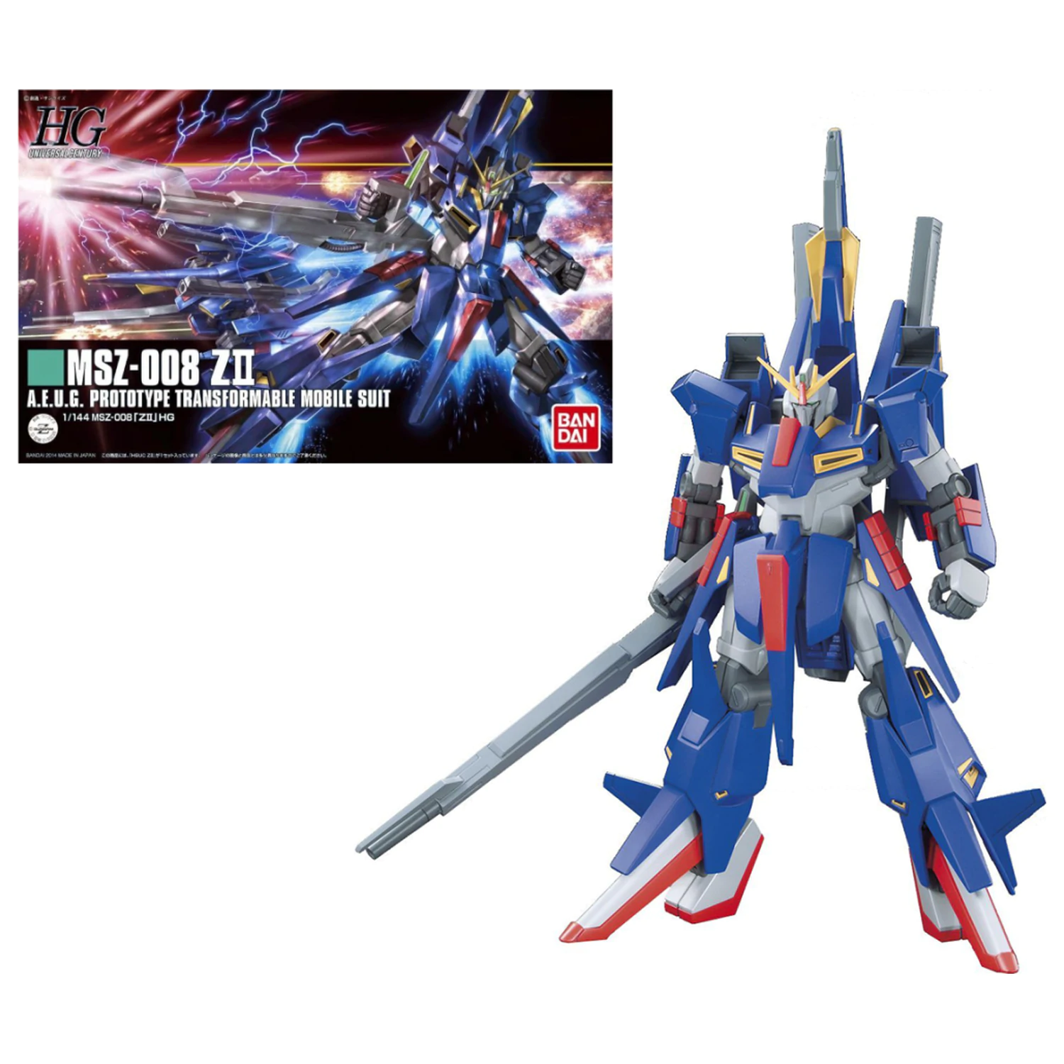 Gundam 1/144 HGUC Z II stavebnice modelu fotografii produktu