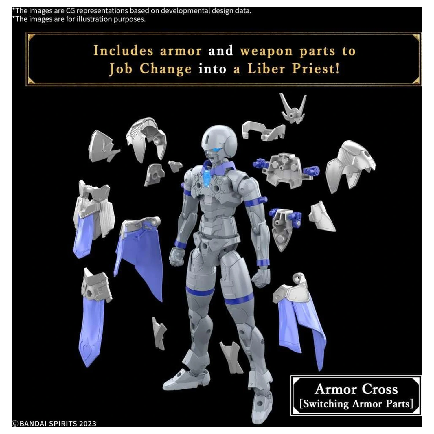 Gundam 30MF Liber Bishop Model Kit fotografii produktu