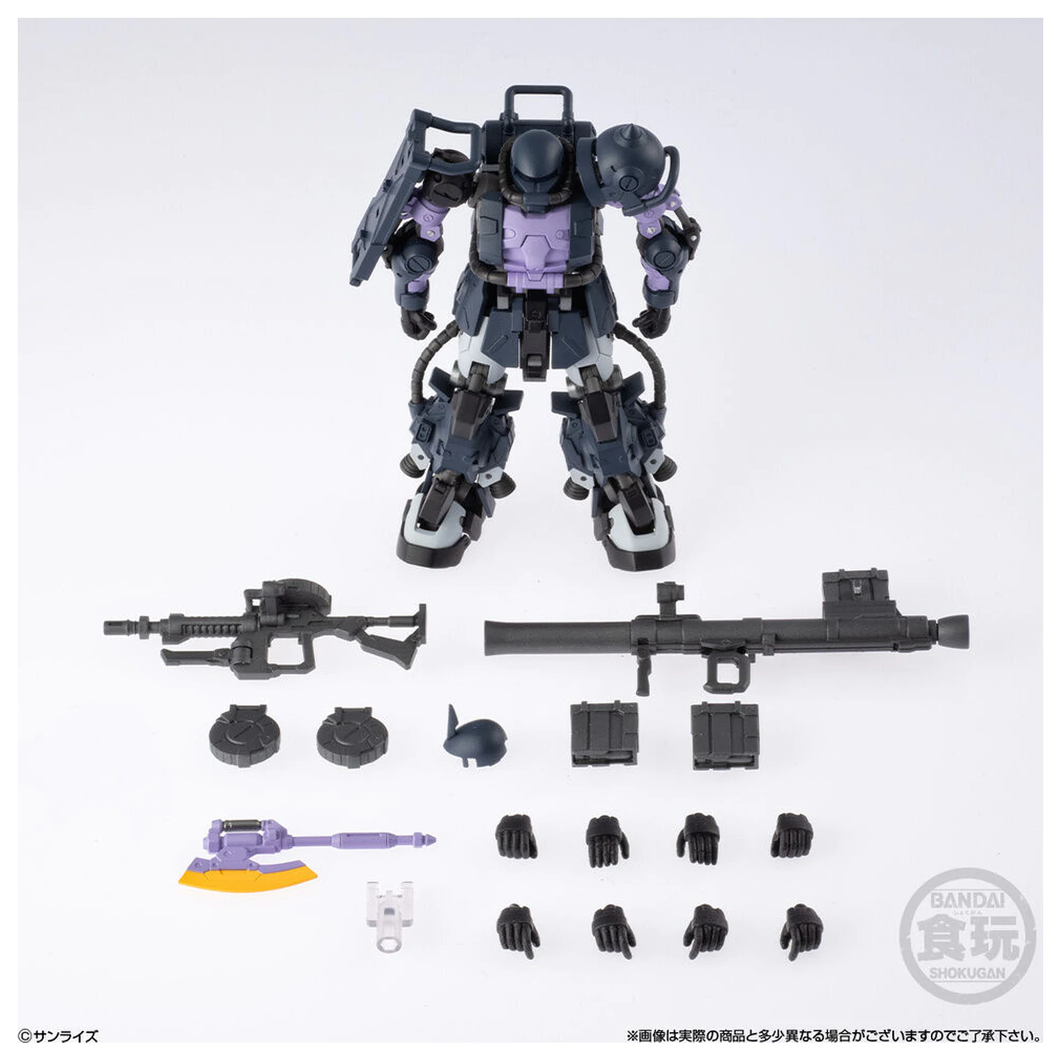 Gundam Artifact PRO High Mobility Zaku II Black Tri-Stars Specification figurka 10cm fotografii produktu