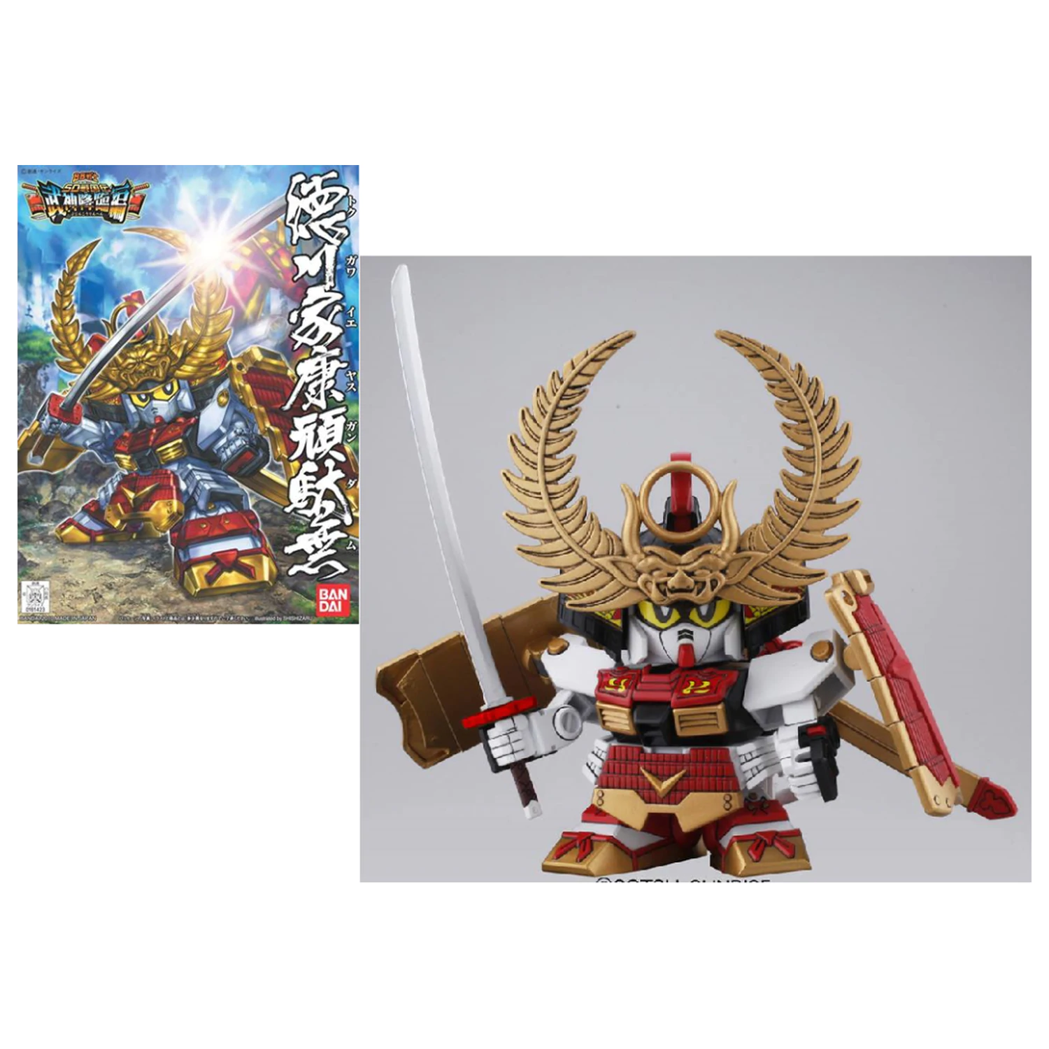 GUNDAM BB355 Tokugawa Ieyasu Gundam Model Kit fotografii produktu