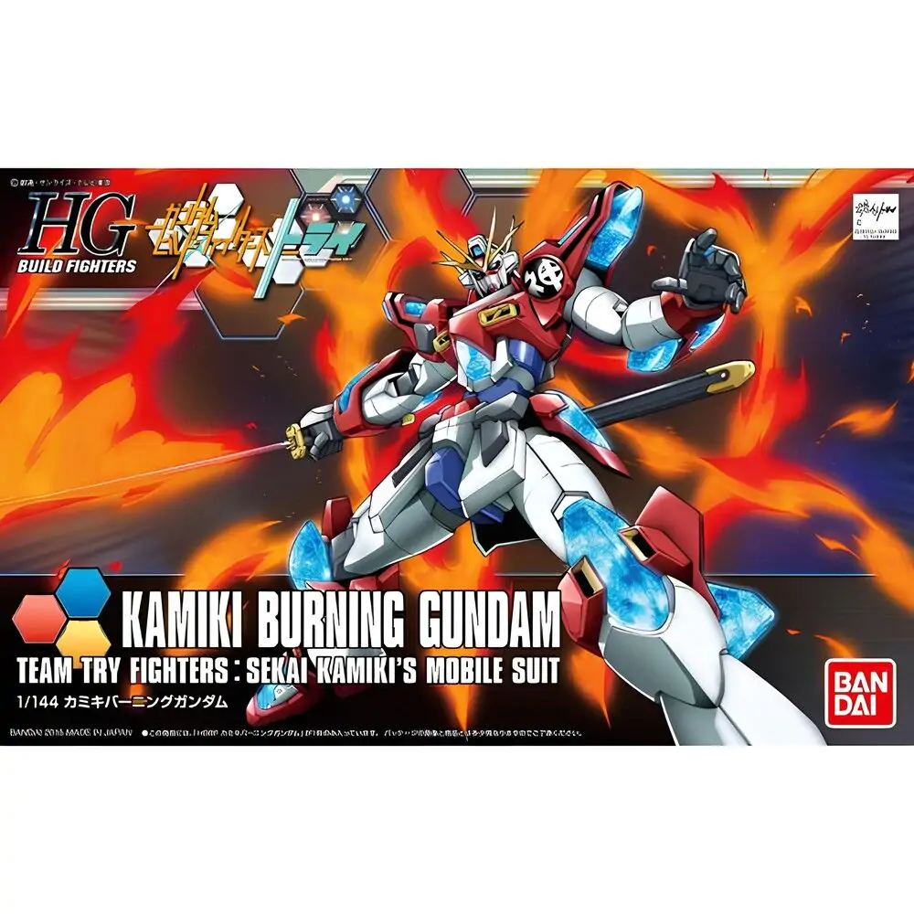 Gundam Build Fighters Try Kamiki Burning Gundam figurka fotografii produktu