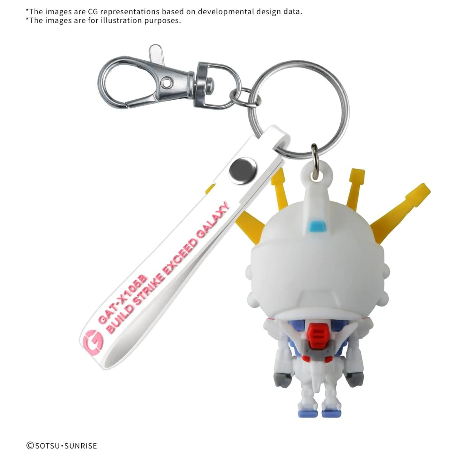 Gundam Build Stpla-kun 3D Gumová Klíčenka s Maskotem fotografii produktu