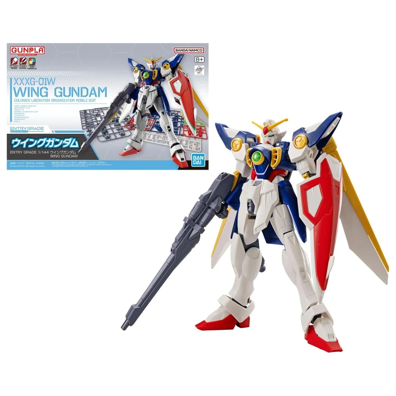 Gundam Entry Grade 1/144 Wing Gundam Model kit fotografii produktu