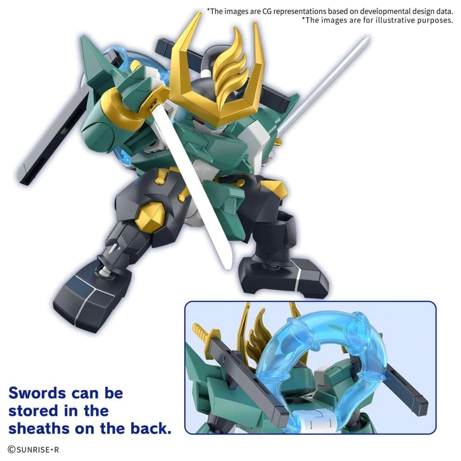 Gundam Fujinmaru modelová stavebnice fotografii produktu