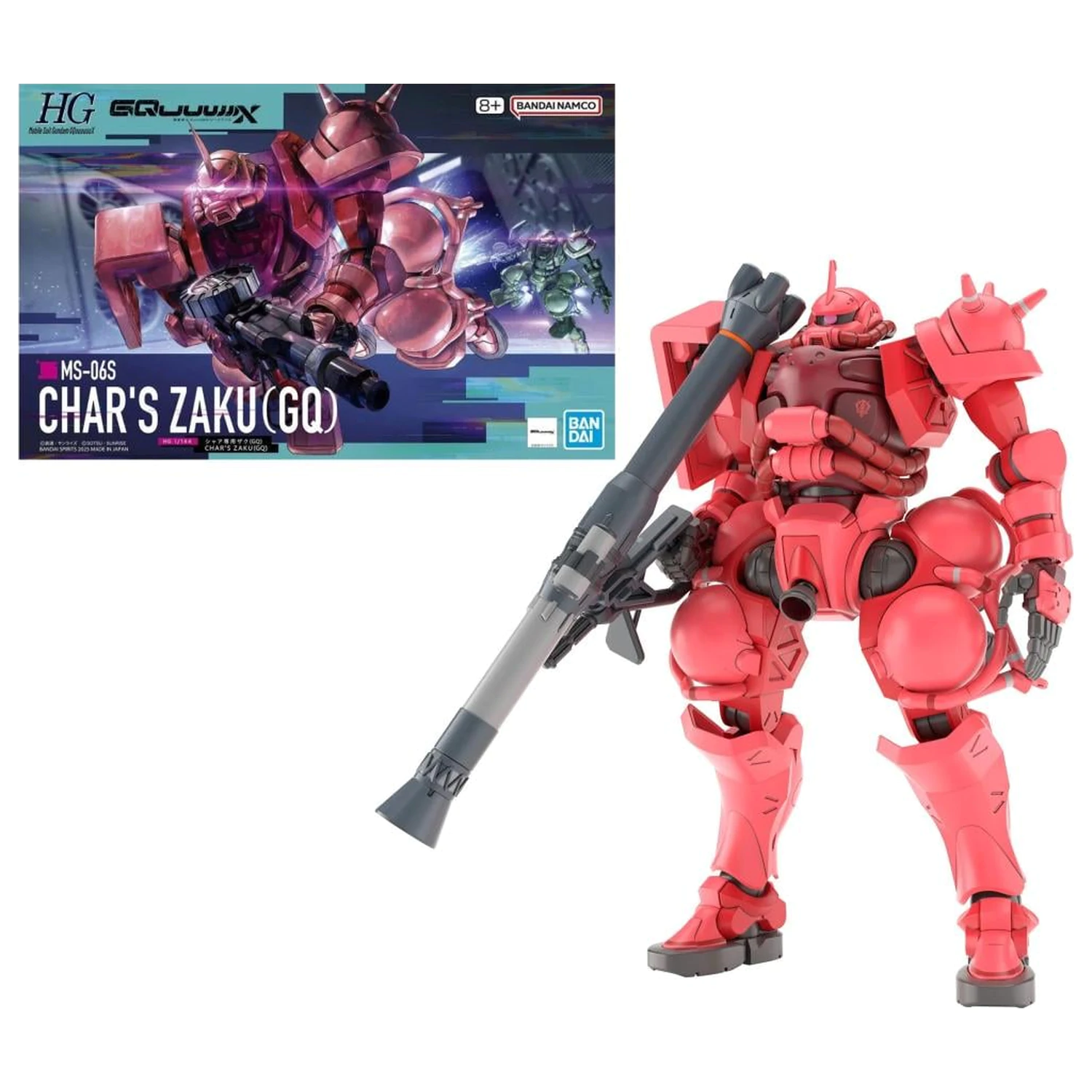 GUNDAM HG 1/144 Char's Zaku (GQ) modelová stavebnice fotografii produktu