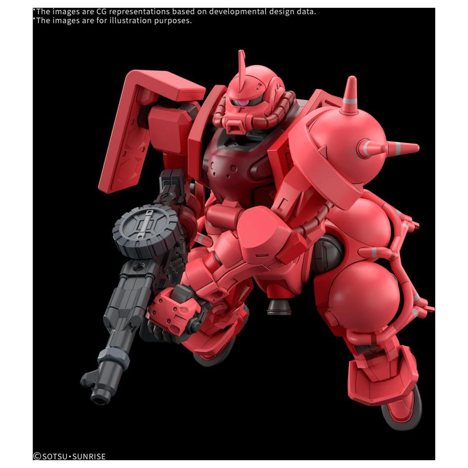 GUNDAM HG 1/144 Char's Zaku (GQ) modelová stavebnice fotografii produktu