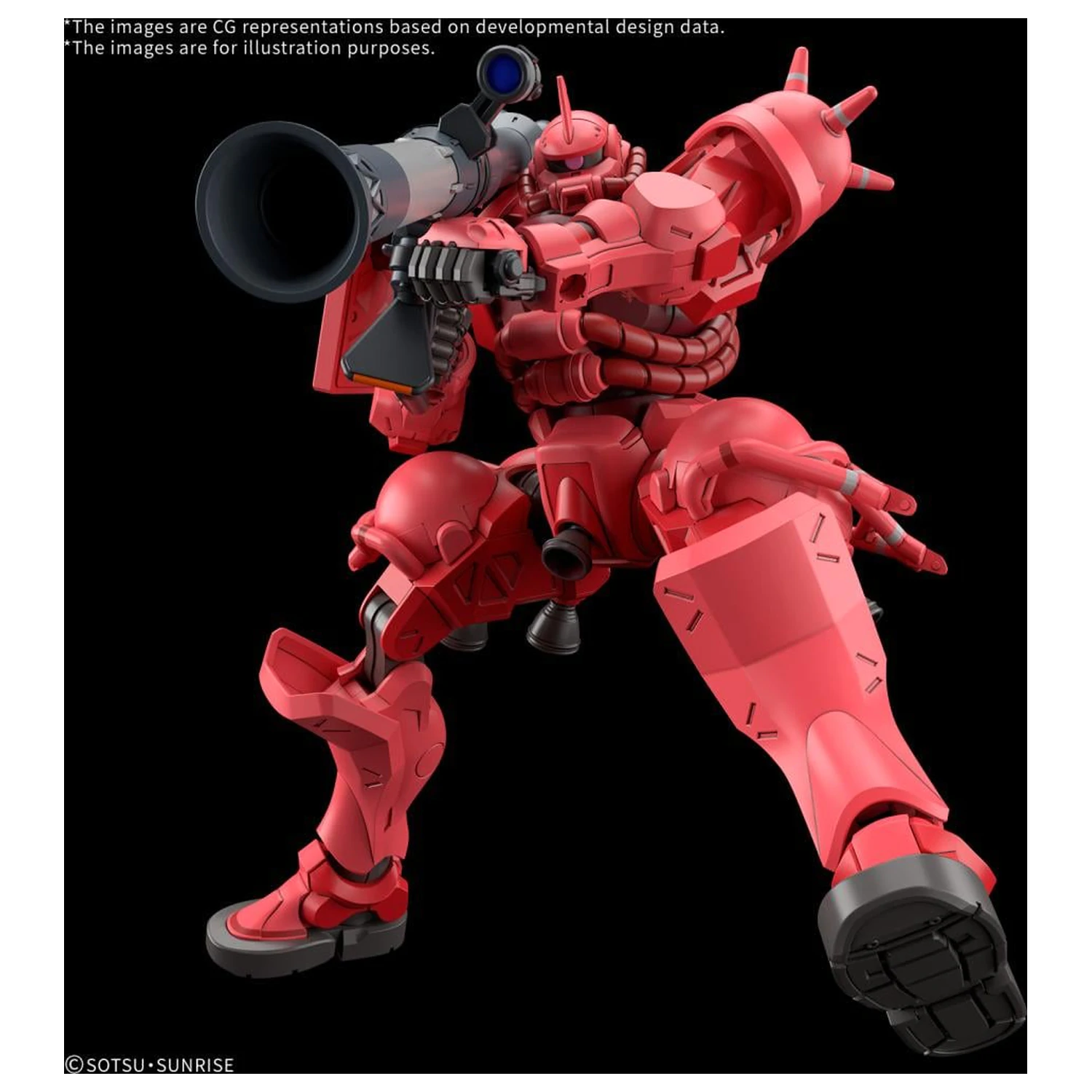 GUNDAM HG 1/144 Char's Zaku (GQ) modelová stavebnice fotografii produktu