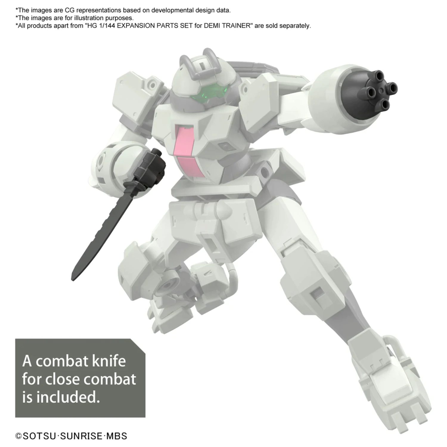 Gundam HG 1/144 rozšiřující díly sada pro modelovou stavebnici Demi Trainer fotografii produktu