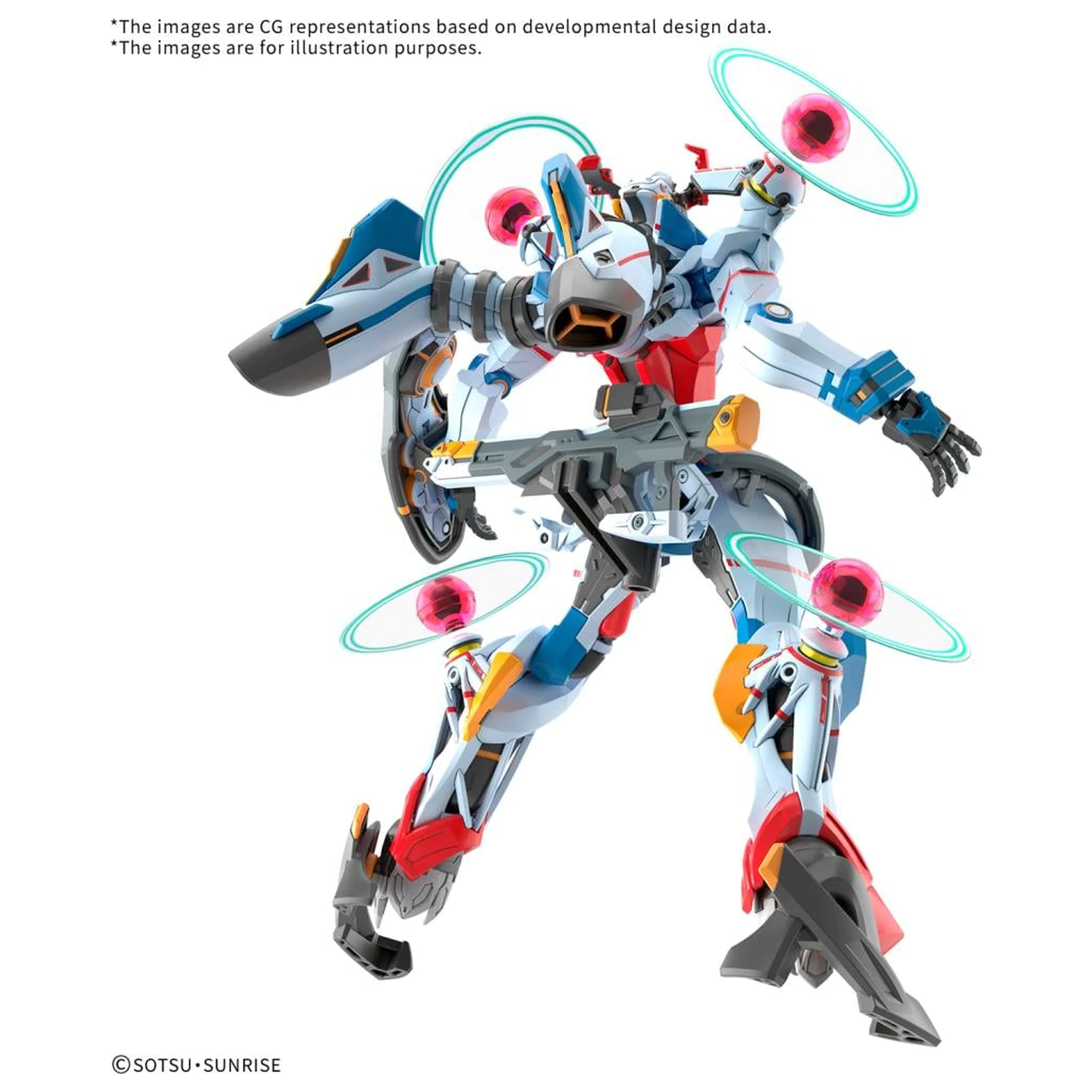 Gundam HG 1/144 GQuuuuuuX (Endymion Unit Awakened) modelová stavebnice fotografii produktu