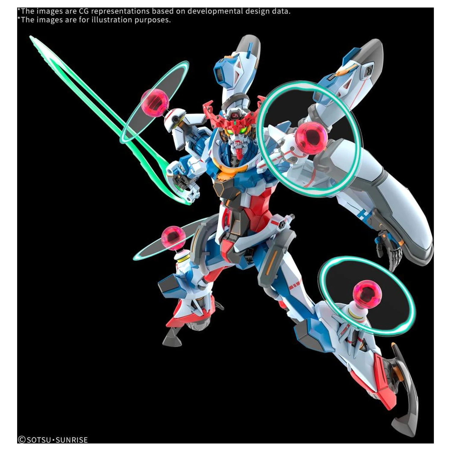 Gundam HG 1/144 GQuuuuuuX (Endymion Unit Awakened) modelová stavebnice fotografii produktu