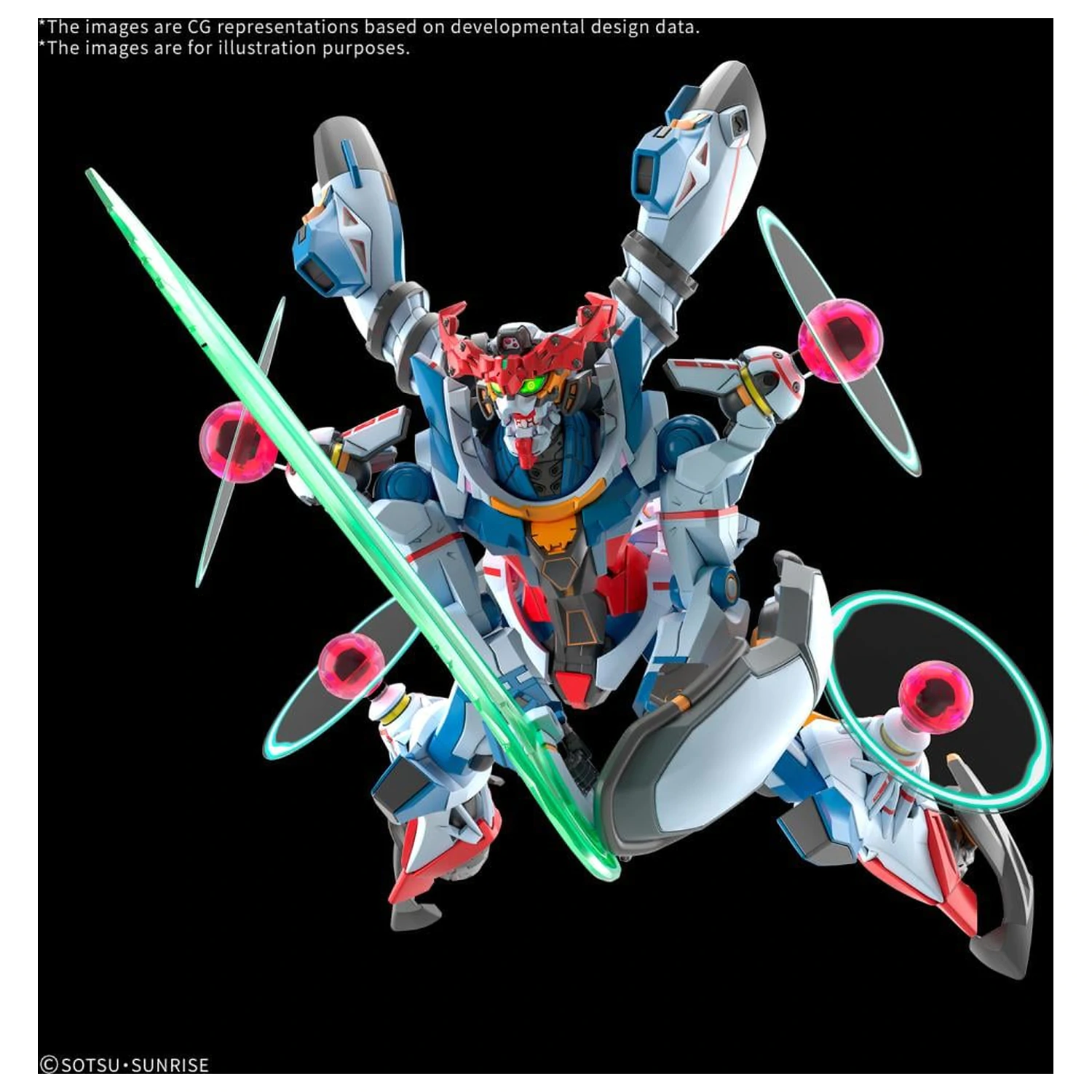 Gundam HG 1/144 GQuuuuuuX (Endymion Unit Awakened) modelová stavebnice fotografii produktu