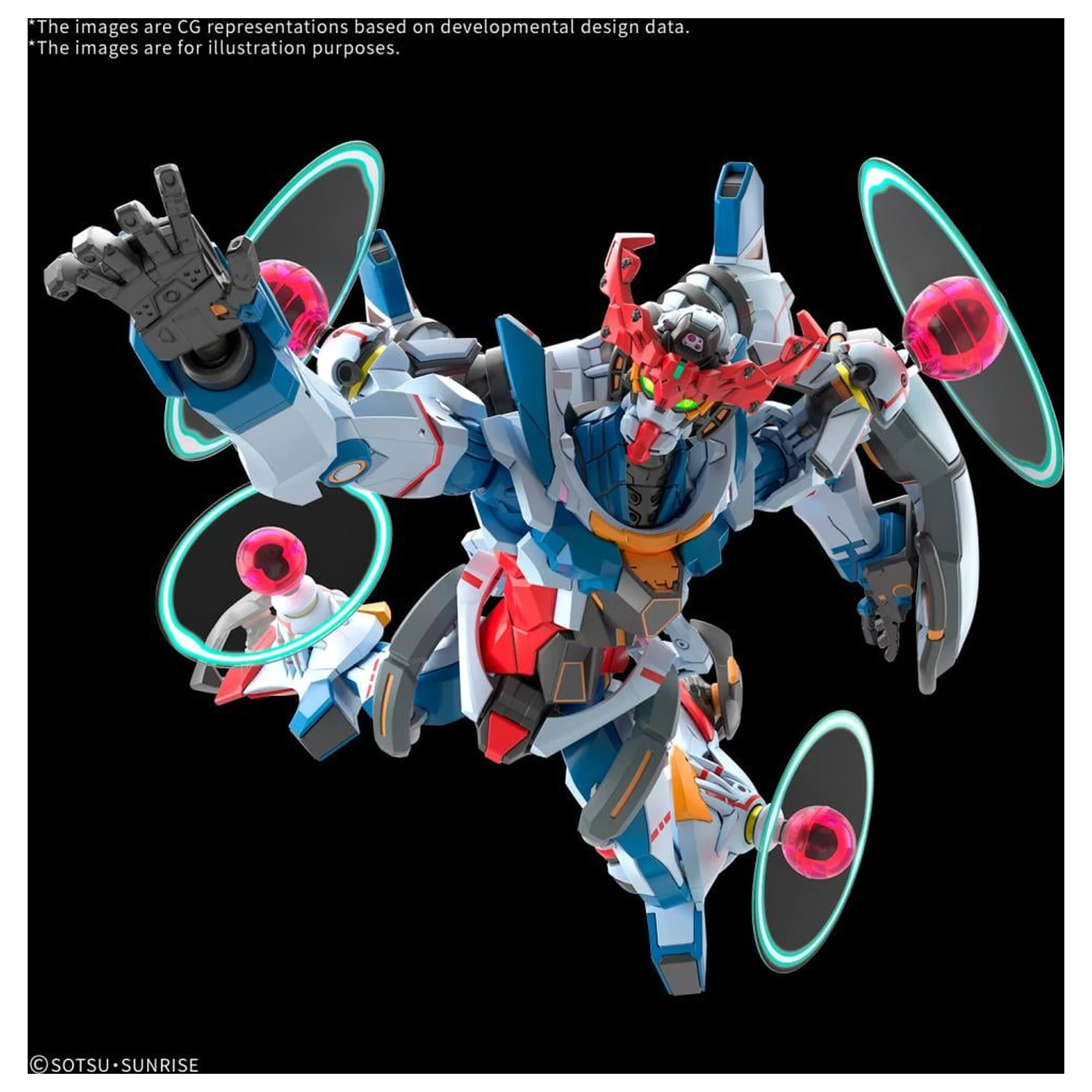 Gundam HG 1/144 GQuuuuuuX (Endymion Unit Awakened) modelová stavebnice fotografii produktu
