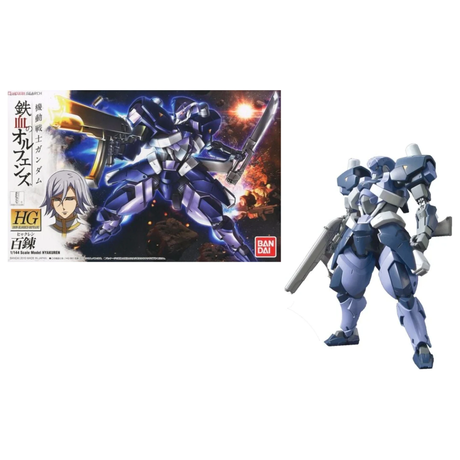 GUNDAM HG 1/144 Hyakuren modelová stavebnice fotografii produktu