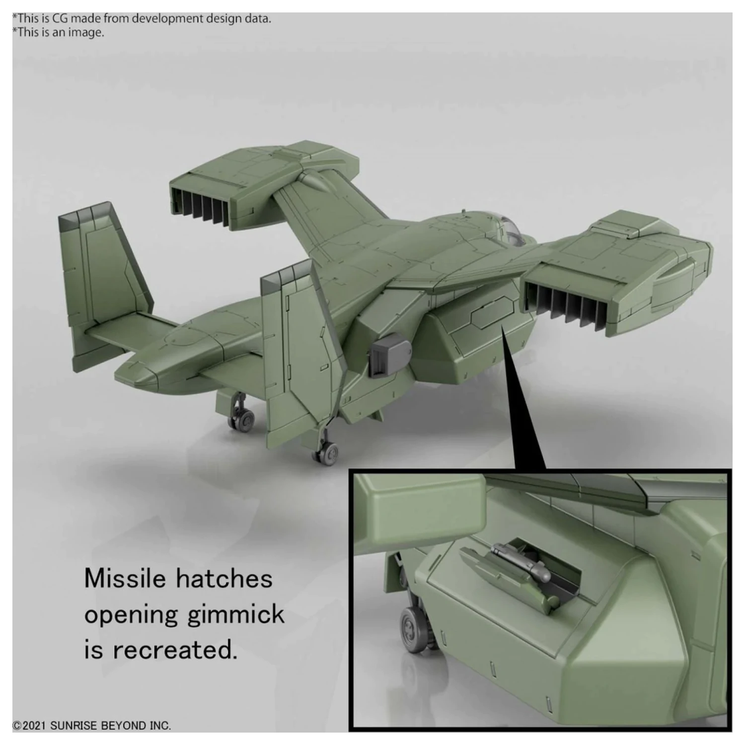 Gundam HG 1/72 V-33 Stork Carrier Model Kit fotografii produktu