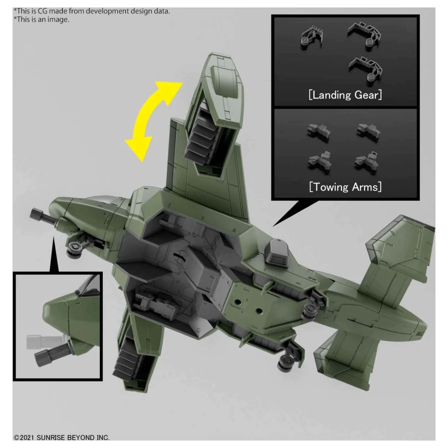 Gundam HG 1/72 V-33 Stork Carrier Model Kit fotografii produktu