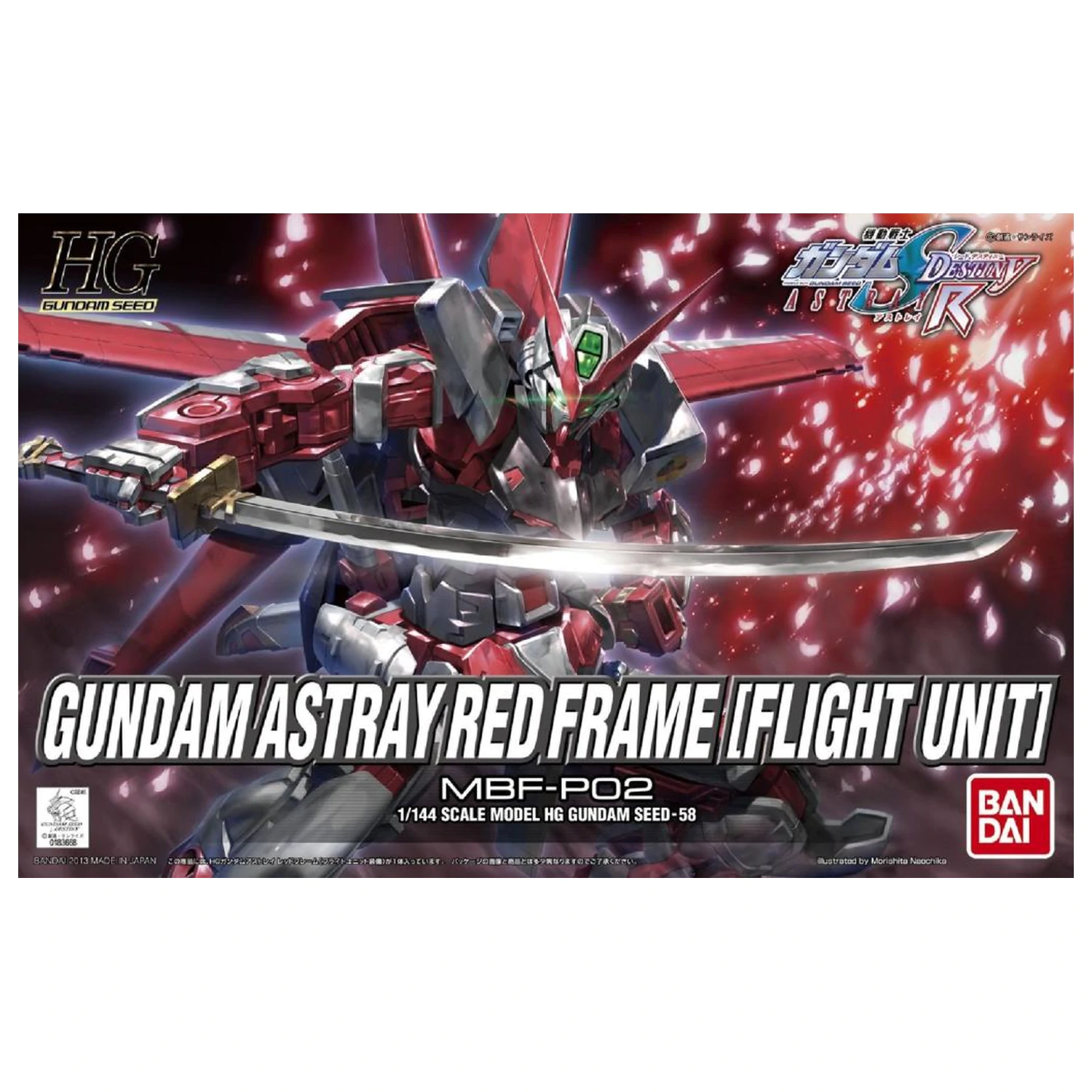 Gundam HG Gundam Astray Red Frame Flight Unit 1/144 model stavebnice fotografii produktu