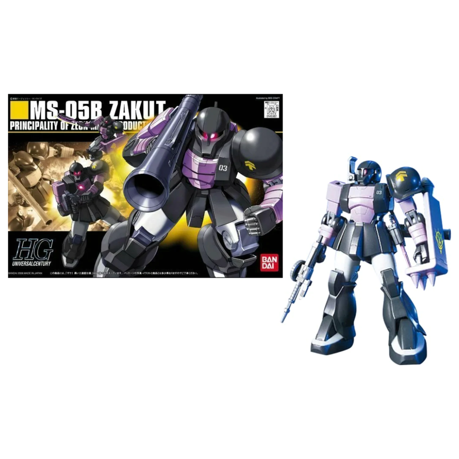 Gundam HGUC 1/144 MS-05B Zaku 1 Model stavebnice fotografii produktu