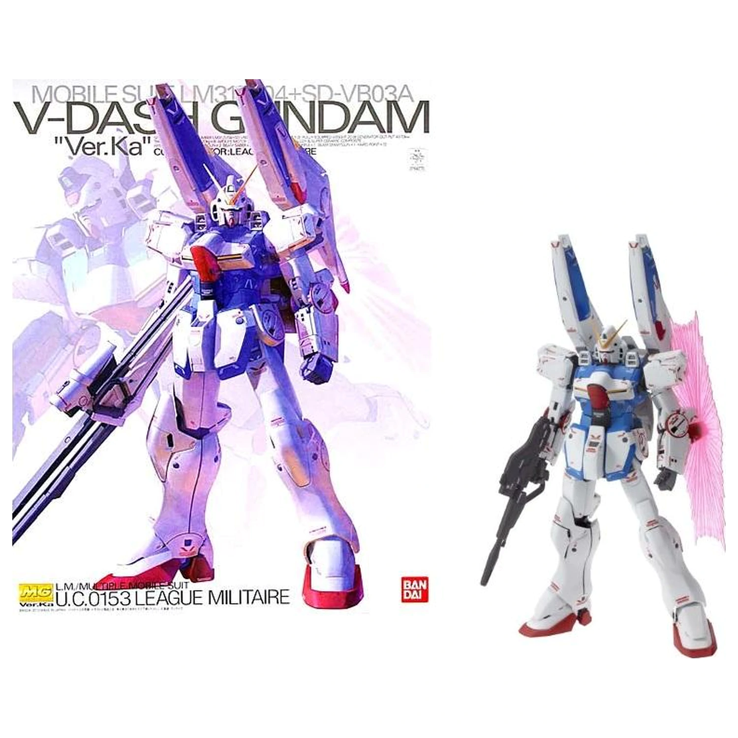 GUNDAM MG 1/100 V-Dash Gundam Ver. Ka Model Sestavitelný Kit fotografii produktu