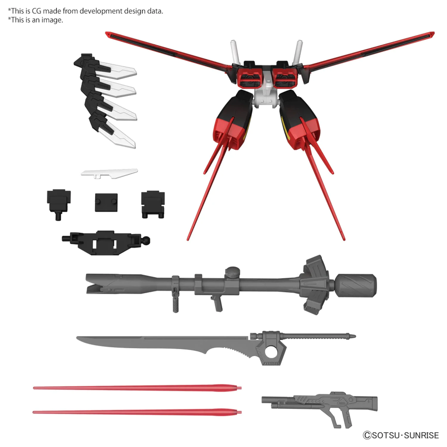 GUNDAM Option Parts Set Gunpla 01 (Aile Striker) Model Kit fotografii produktu
