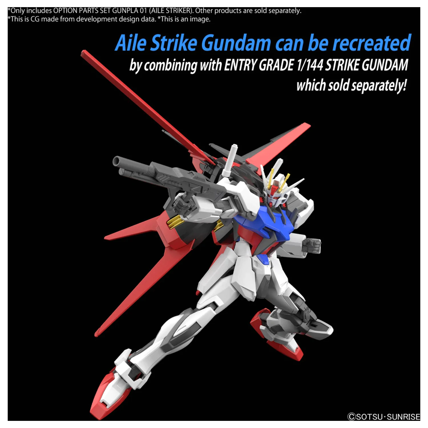 GUNDAM Option Parts Set Gunpla 01 (Aile Striker) Model Kit fotografii produktu