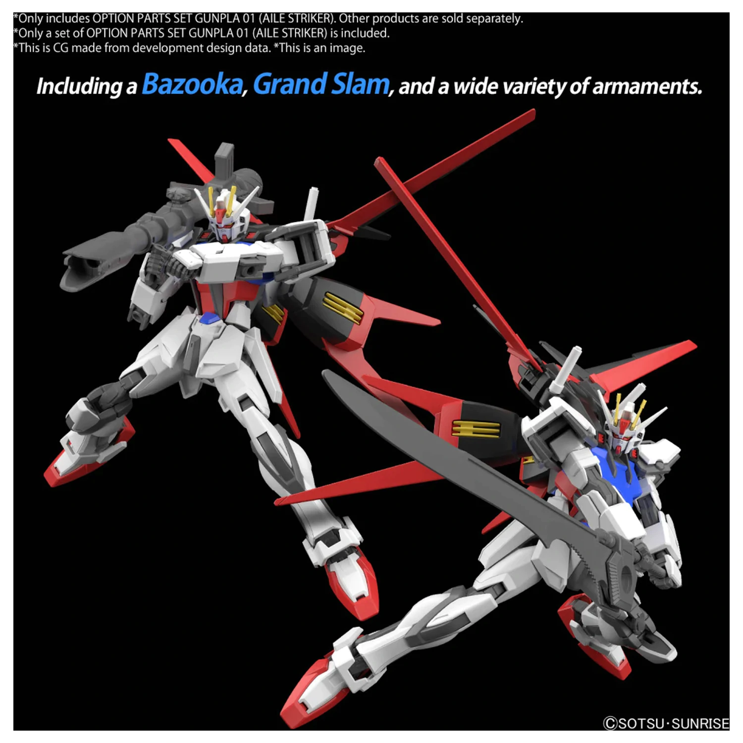GUNDAM Option Parts Set Gunpla 01 (Aile Striker) Model Kit fotografii produktu