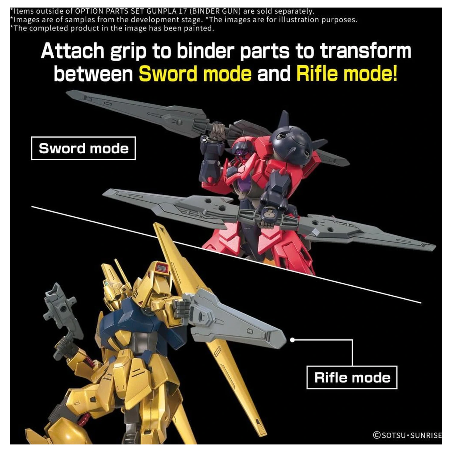 Gundam Option Parts Set Gunpla 17 (Binder Gun) Model Kit fotografii produktu