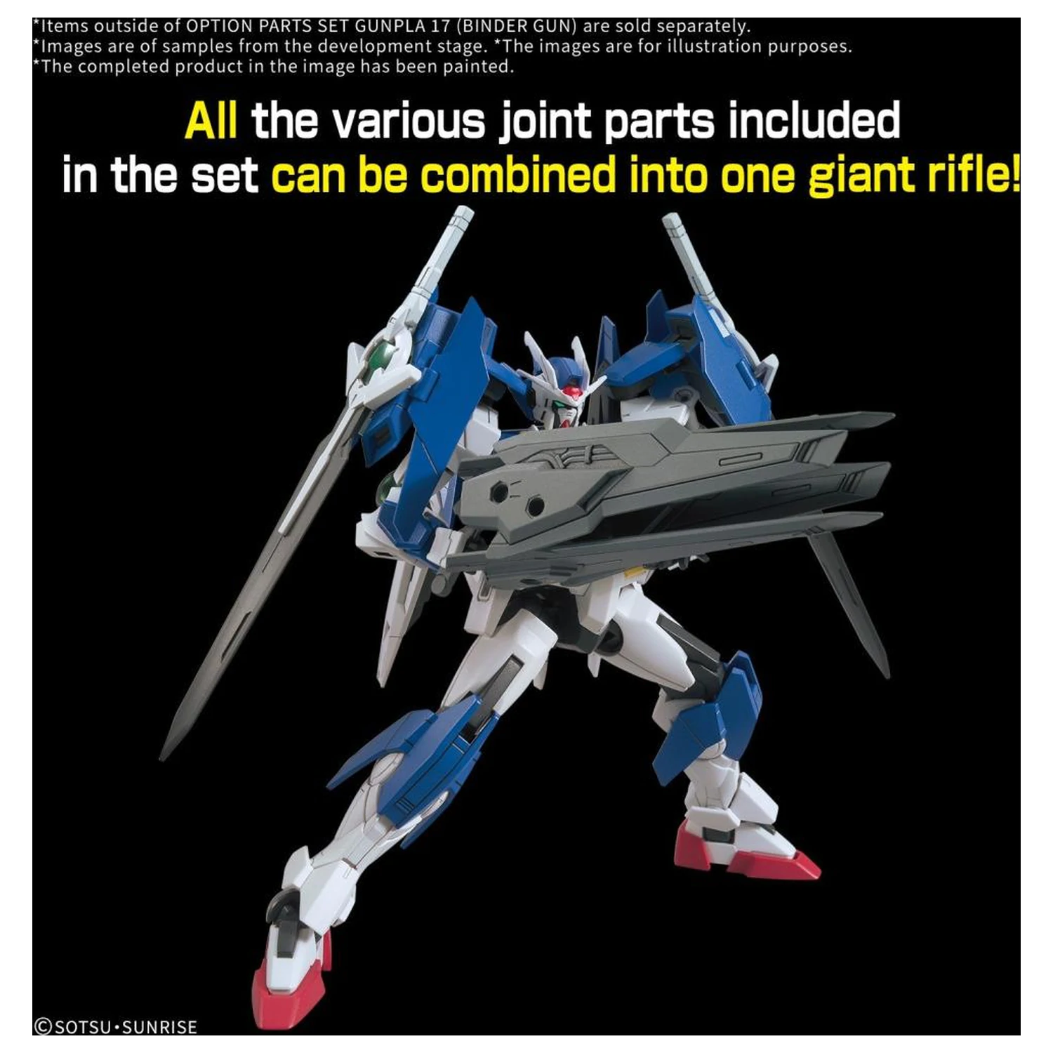 Gundam Option Parts Set Gunpla 17 (Binder Gun) Model Kit fotografii produktu