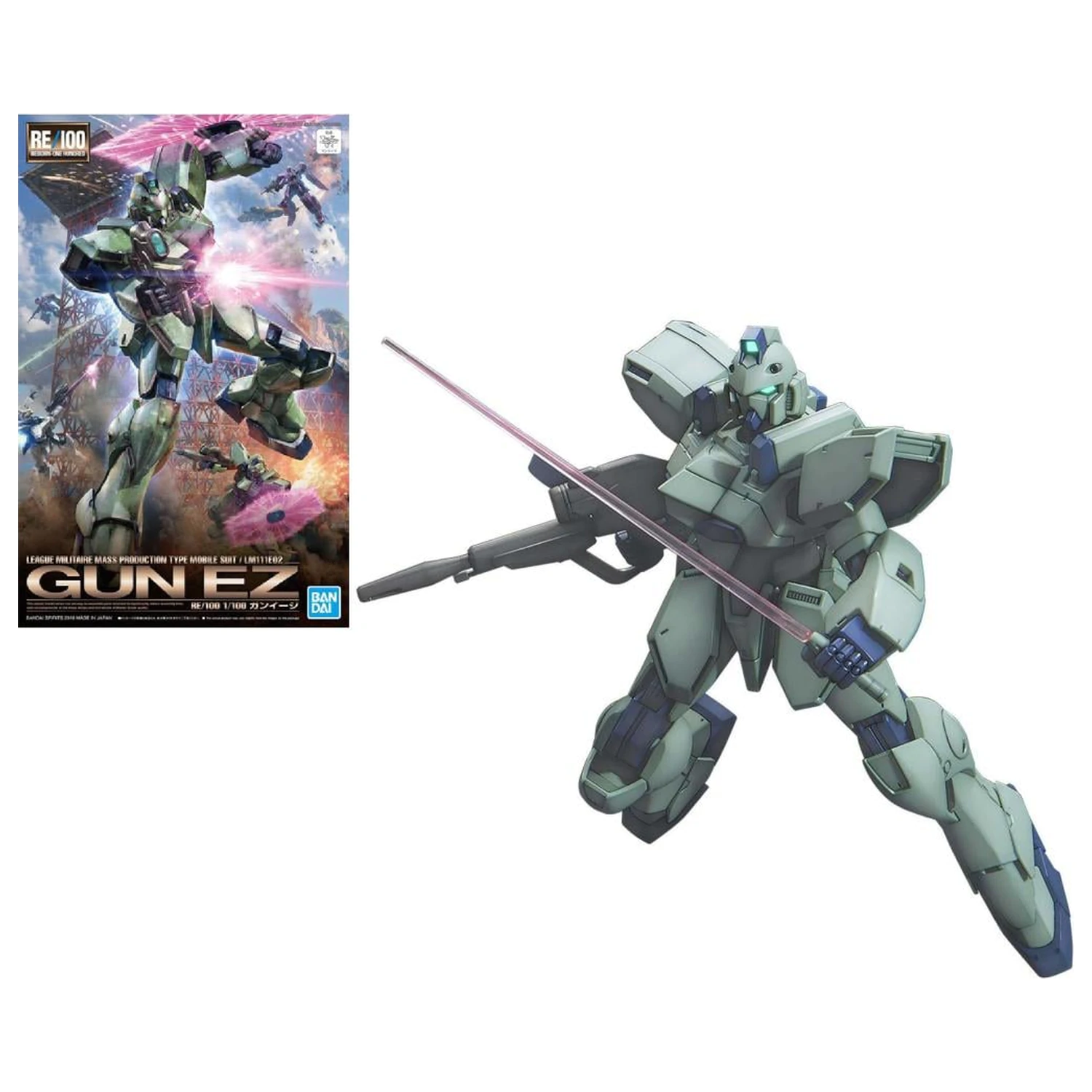 Gundam RE/100 1/100 Gun-EZ plastikový model fotografii produktu