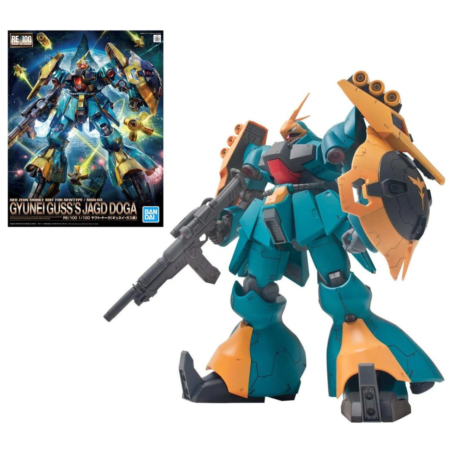 Gundam RE/100 1/100 Gyunei Guss's Jagd Doga plastikový model fotografii produktu