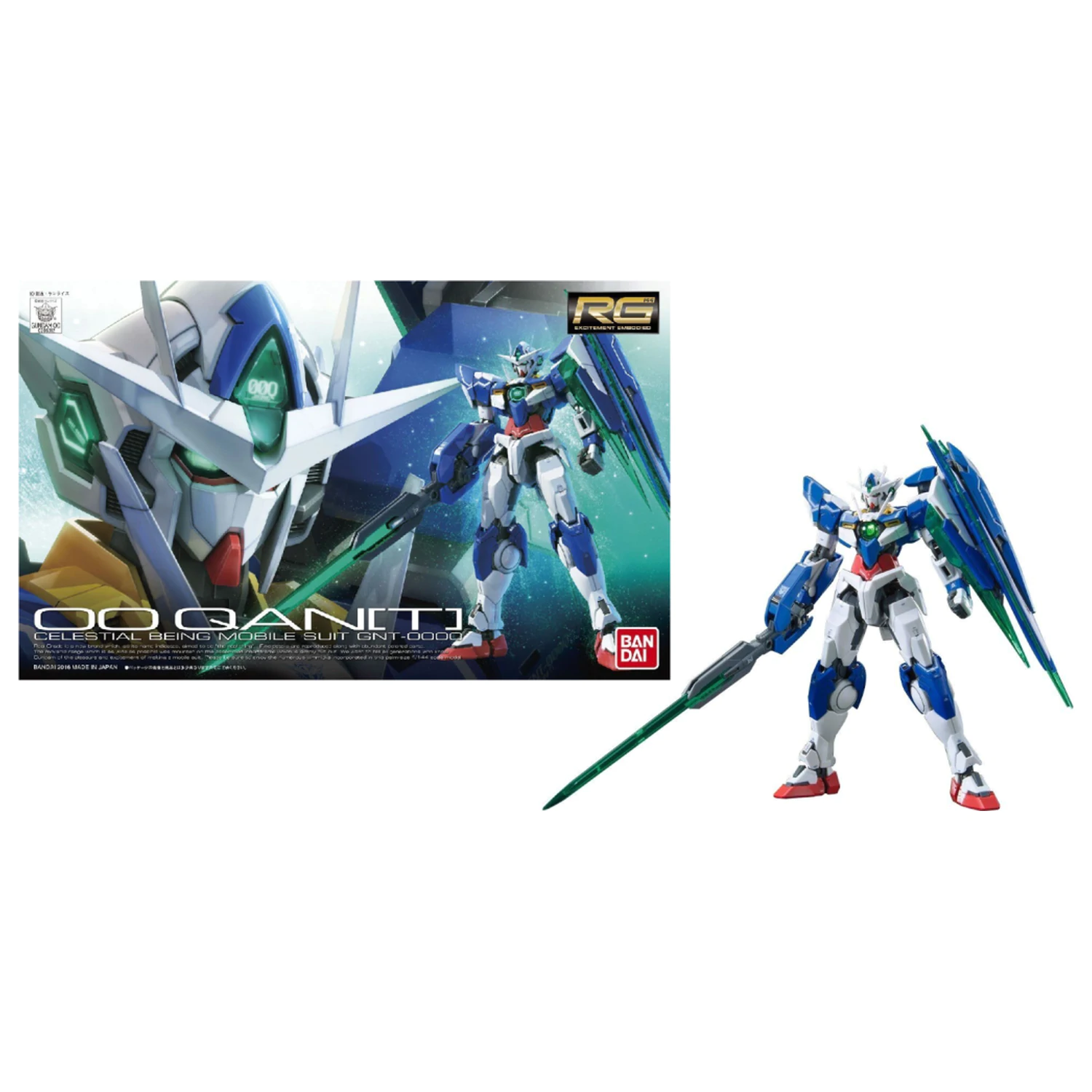 Gundam RG 1/144 00 Qant modelová stavebnice fotografii produktu