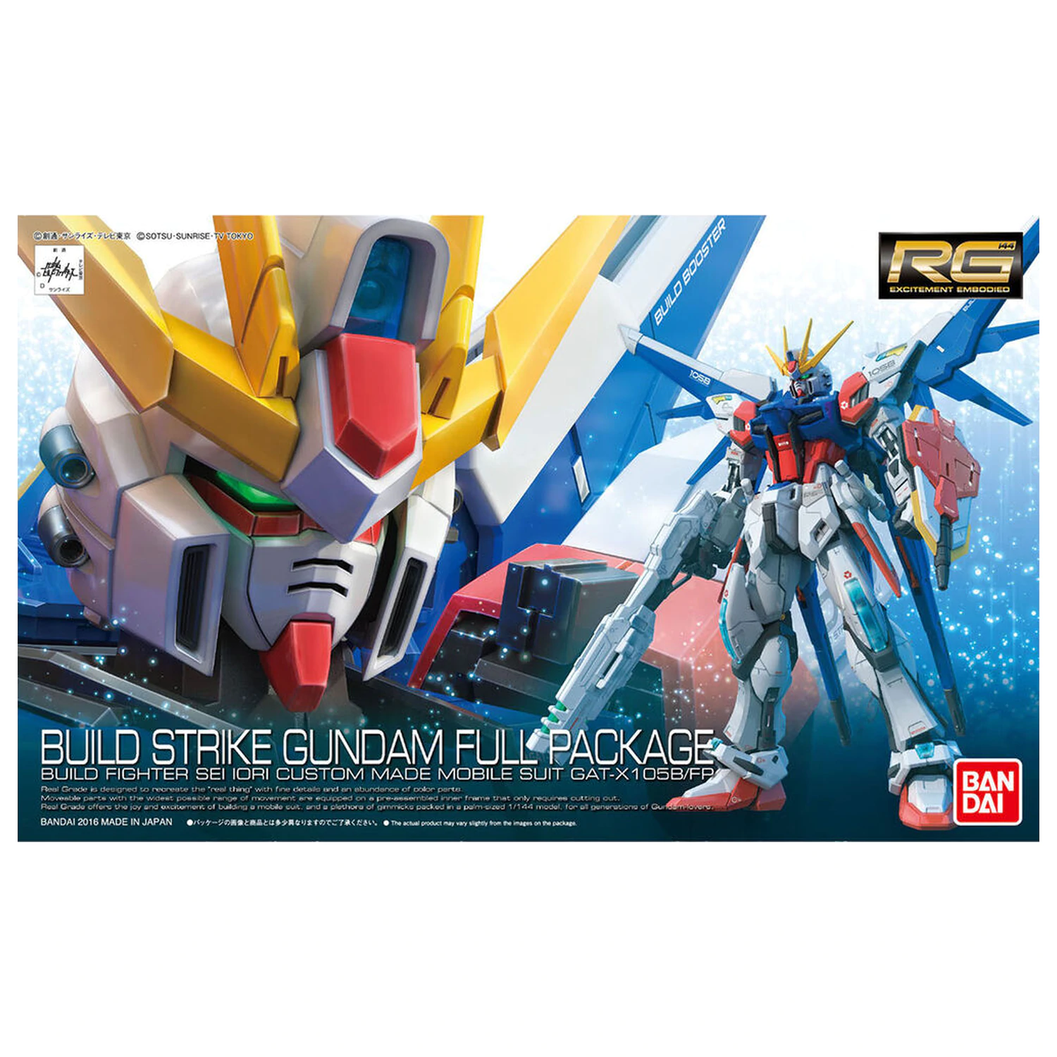 Modelová stavebnice RG 1/144 Build Strike Gundam Full Package fotografii produktu