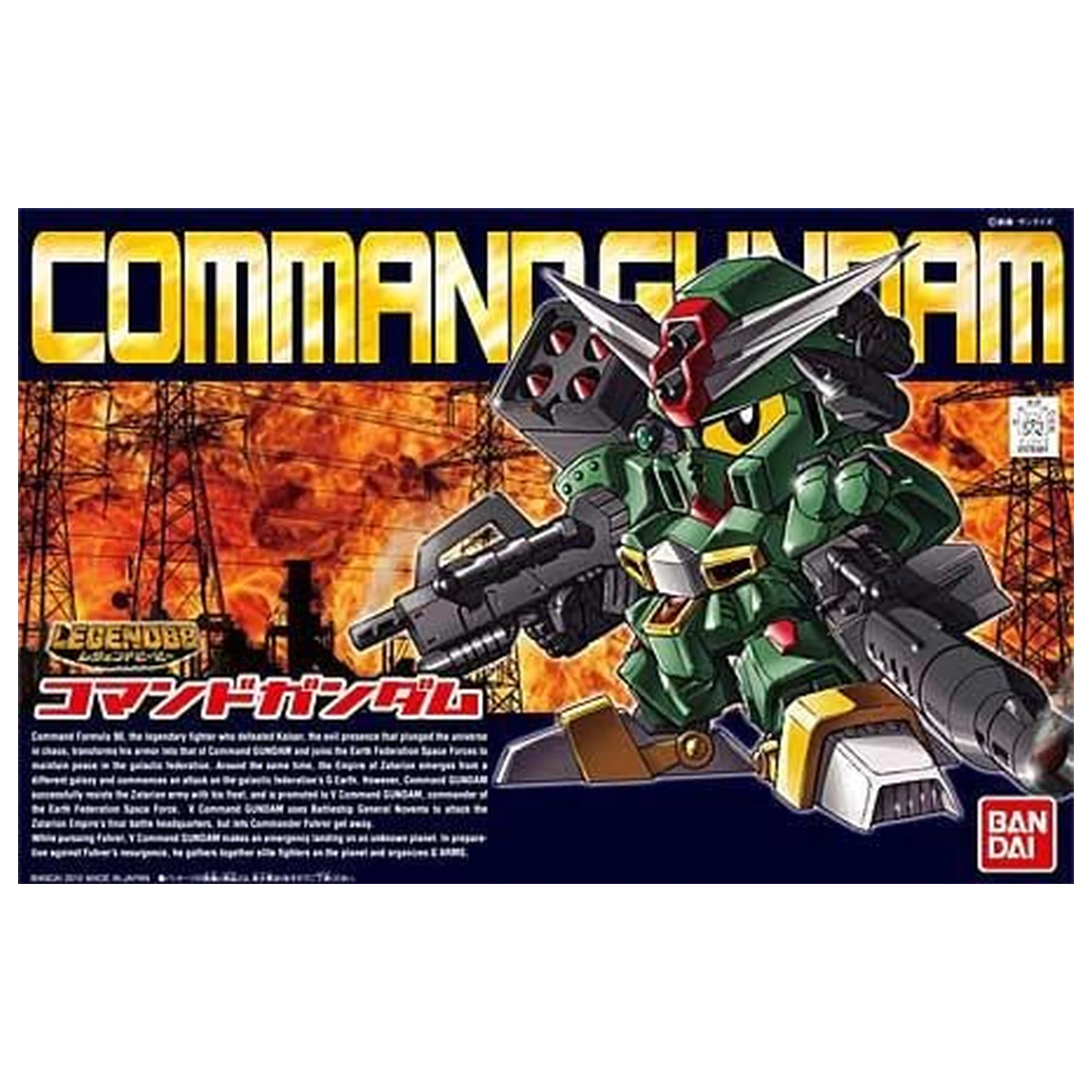 GUNDAM SD BB370 LegendBB Command Gundam Model Kit 8 cm fotografii produktu
