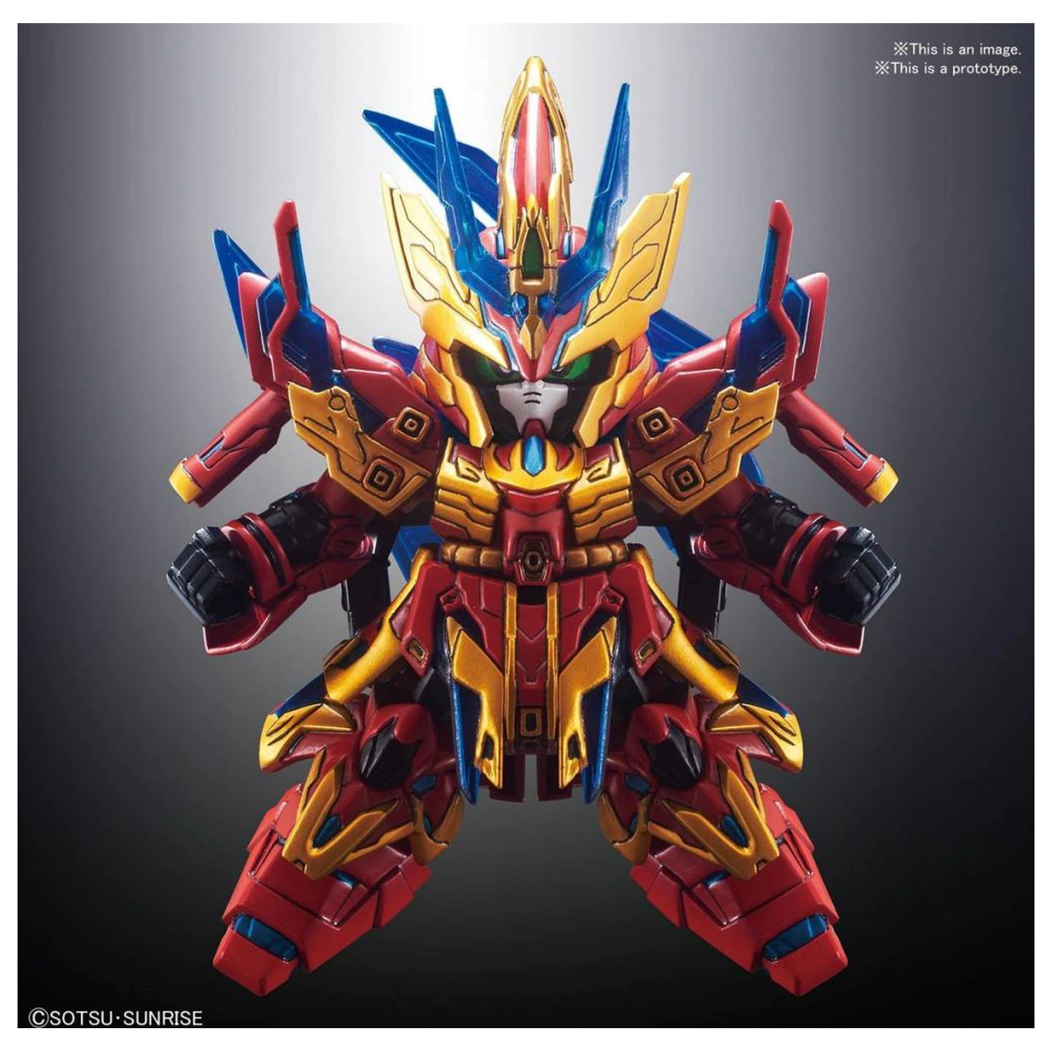 Gundam SD Sangoku Soketsuden Zhang Liao Sazabi Model Kit fotografii produktu