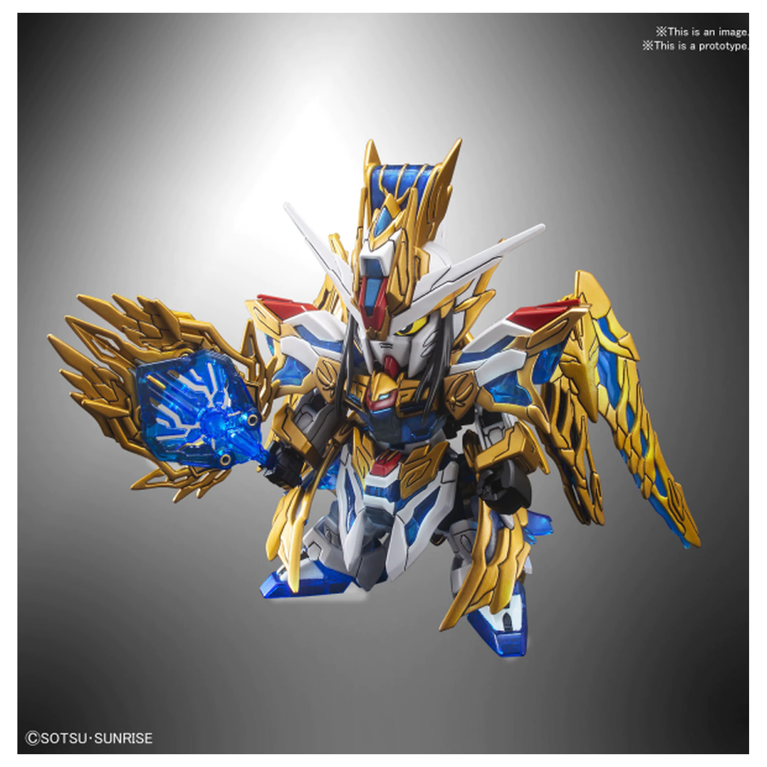 Gundam SD Sangoku Soketsuden Zhuge Liang Freedom Gundam Model Kit fotografii produktu