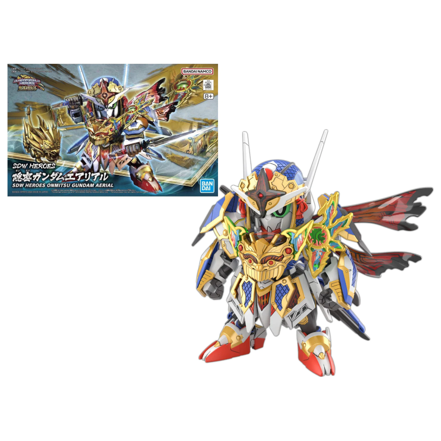GUNDAM SDW Heroes Onmitsu Gundam Aerial Model Kit fotografii produktu