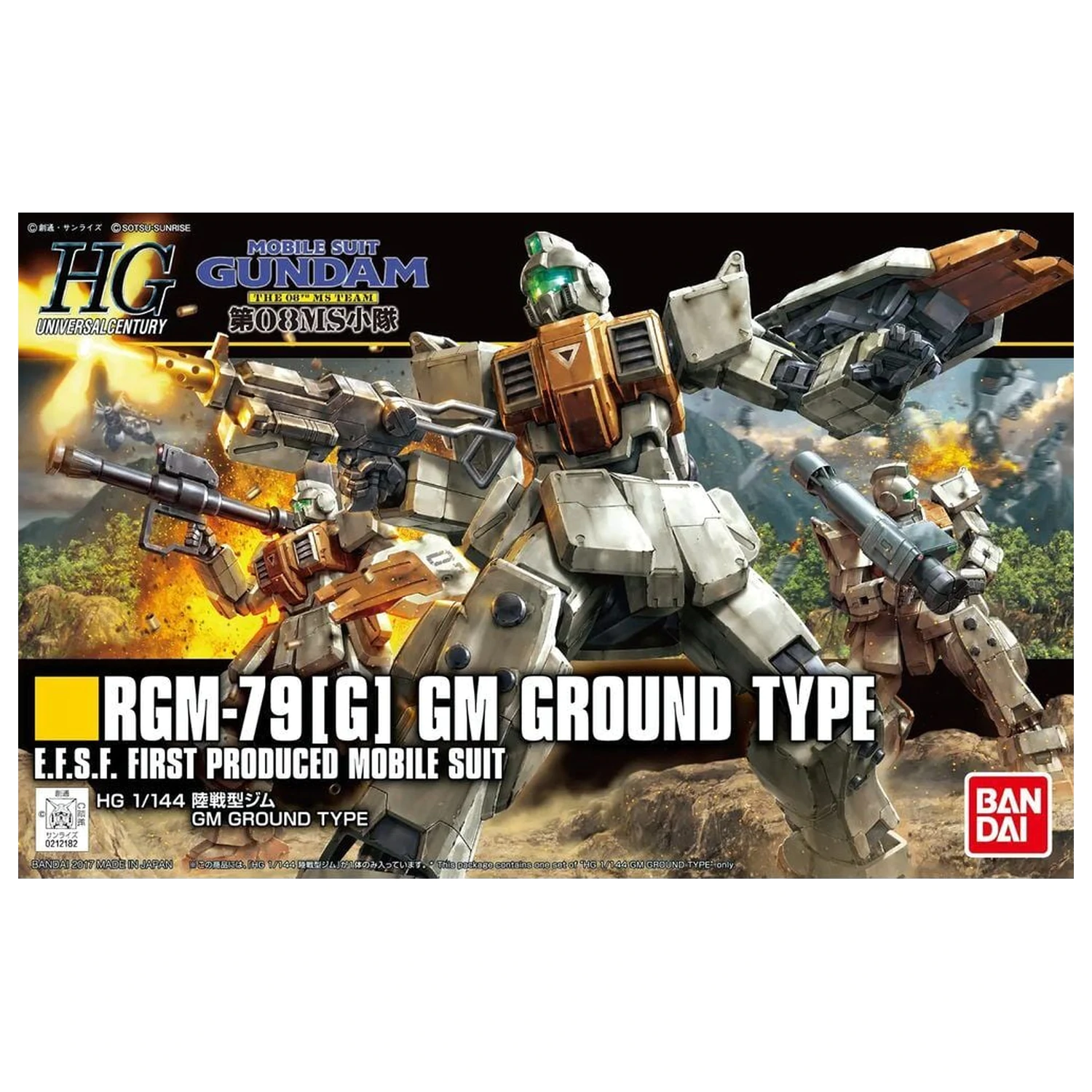 Gundam The 08th MS Team RX-79G Gundam Ground Type pohyblivý oblek modelová stavebnice HG 1/144 fotografii produktu