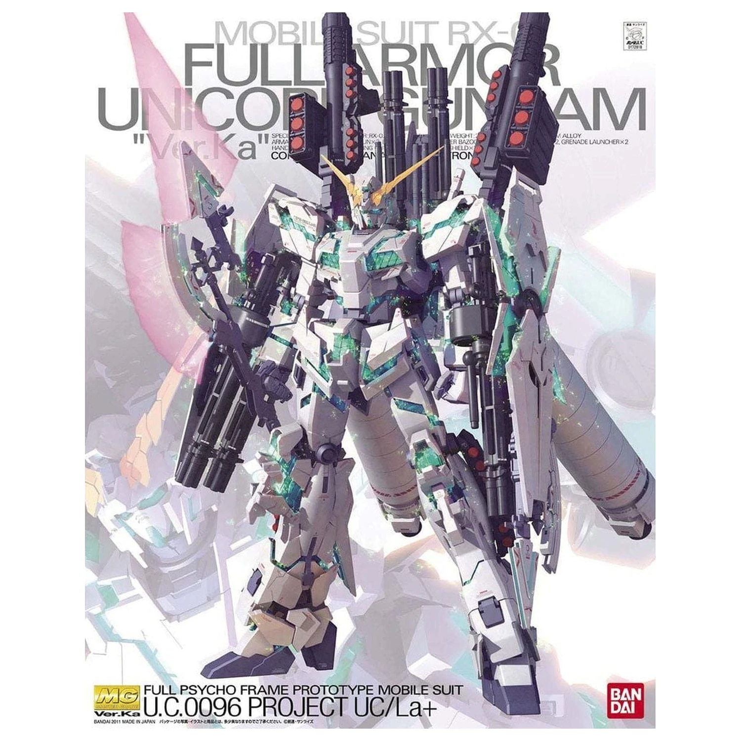 Gundam UC RX-0 Full Armor Unicorn Gundam Ver. Ka Model stíhacího robota Mobile Suit MG 1/100 fotografii produktu