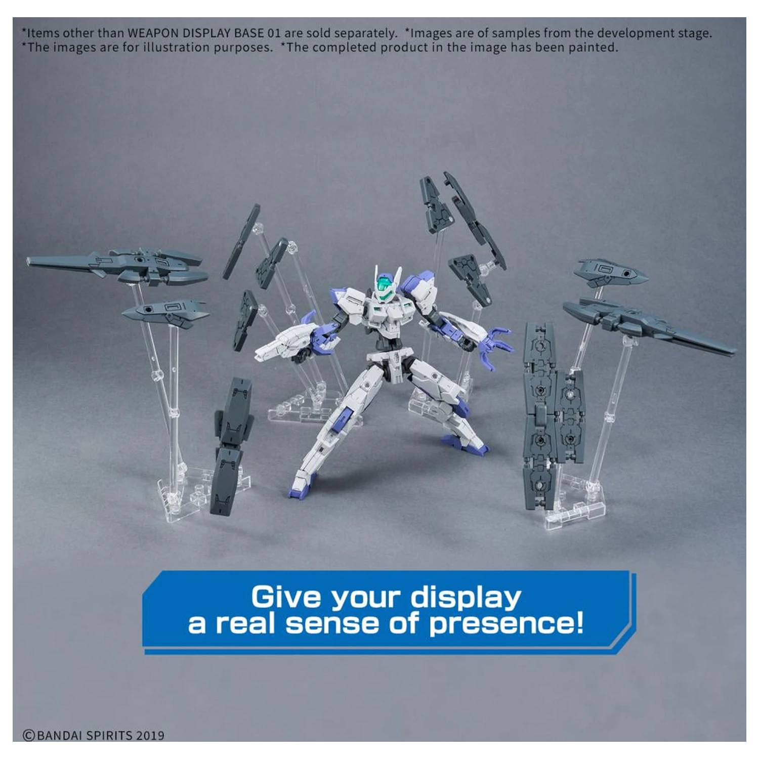 Gundam Weapon Display Base 01 Model Kit fotografii produktu