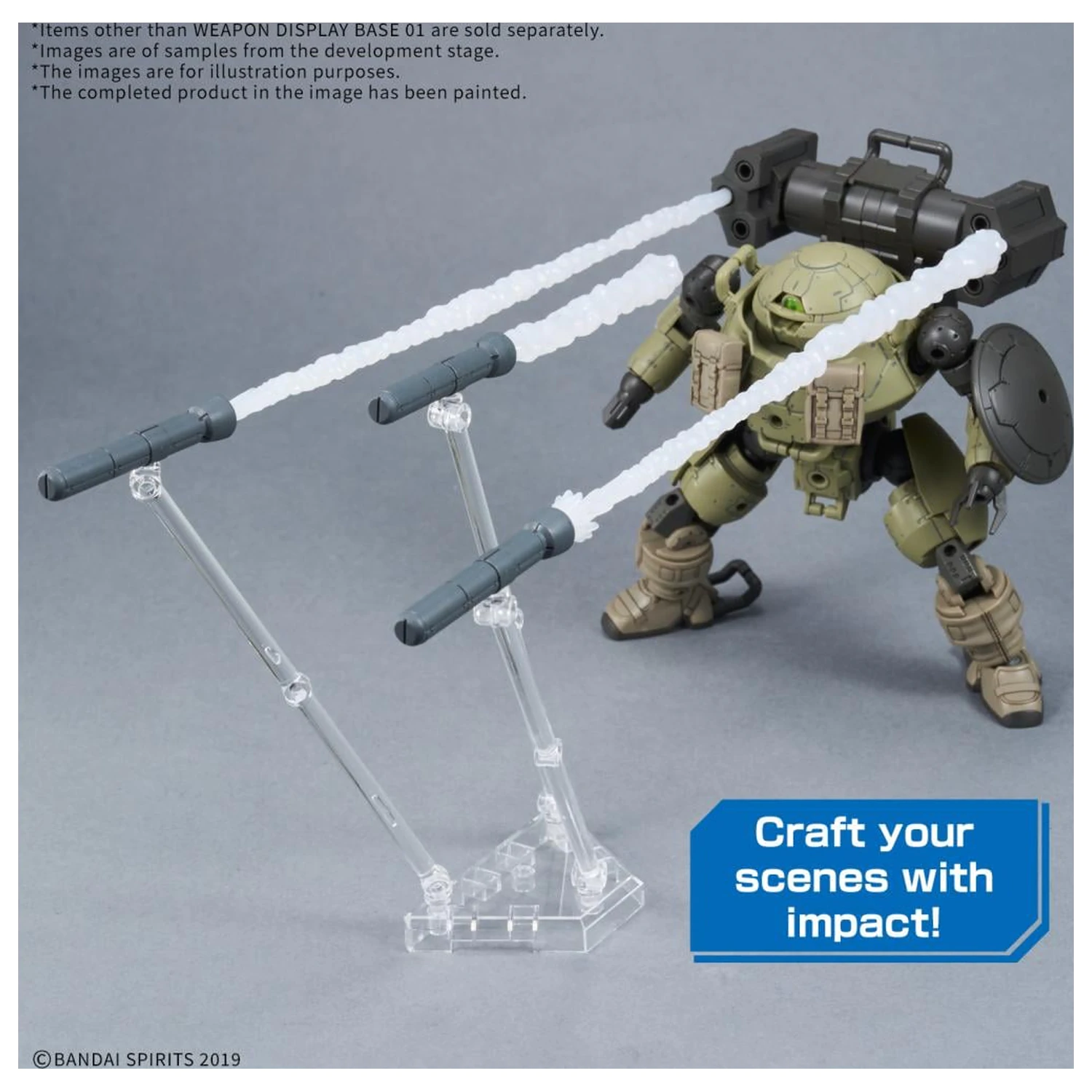 Gundam Weapon Display Base 01 Model Kit fotografii produktu