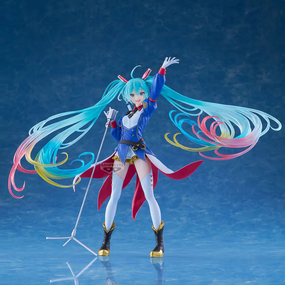 Gundam x Hatsune Miku 45th Anniversary Gundam Collaboration Banpresto Evolve figurka 21cm fotografii produktu