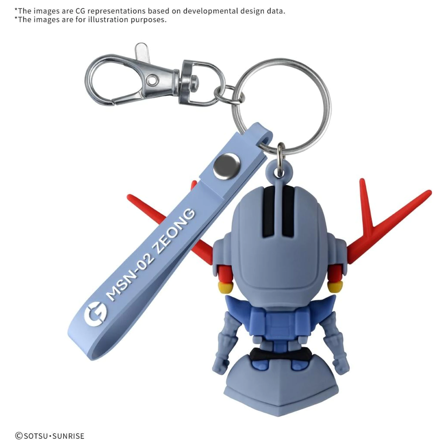 GUNDAM ZEOPLA-KUN 3D gumový přívěsek na klíče Maskot fotografii produktu