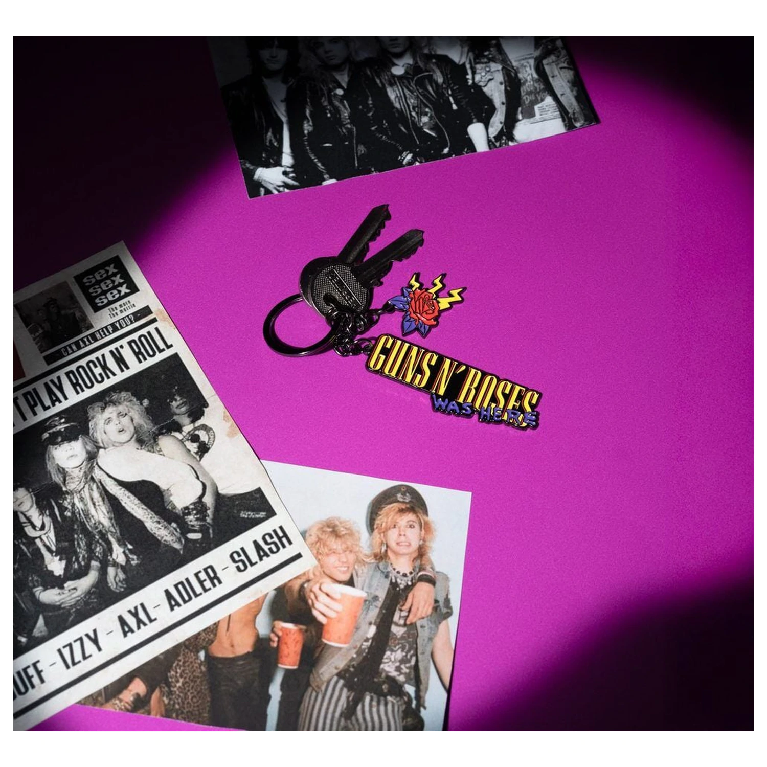 Guns N Roses klíčenka fotografii produktu
